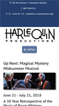 Mobile Screenshot of harlequinproductions.org